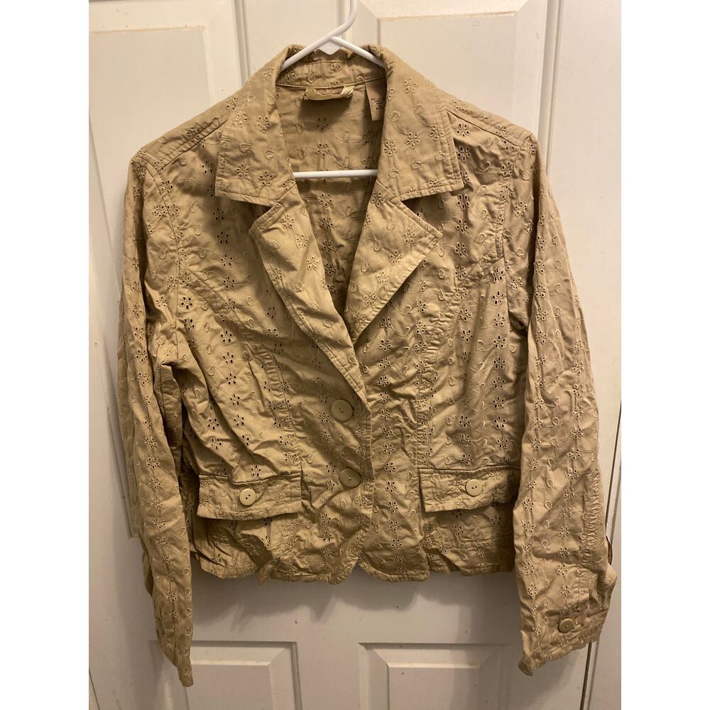 I.E. Relaxed Women's Size XL Cotton Brown Jacket Coat